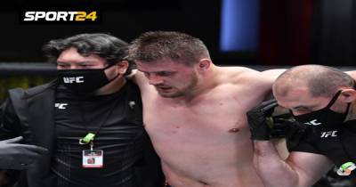 Русский тяж из Молдавии победил в UFC, пропустив удар в пах. Романов отказался продолжать бой