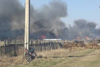 В Сасовском районе Рязанской области сгорели семь домов