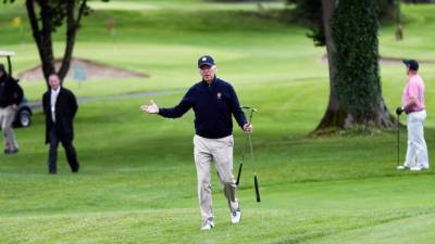 Байден в первый раз на посту президента США сыграл в гольф
