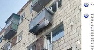 Человек пострадал при обрушении балкона в Волгограде
