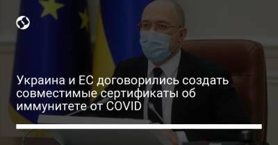 Украина и ЕС договорились создать совместимые сертификаты об иммунитете от COVID