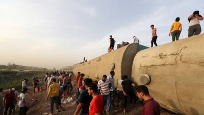Al Shorouk: сошедший с рельсов поезд в Египте превысил скорость