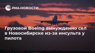 Грузовой Boeing вынужденно сел в Новосибирске из-за инсульта у пилота