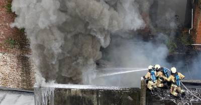 Масштабный пожар в Бельгии — более 20 человек попали в больницу (ВИДЕО)