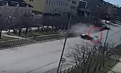 Появилось видео, как жестко сбили пешехода в Карелии