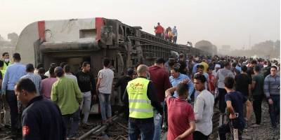 Жертвами аварии поезда в Египте стали 11 человек
