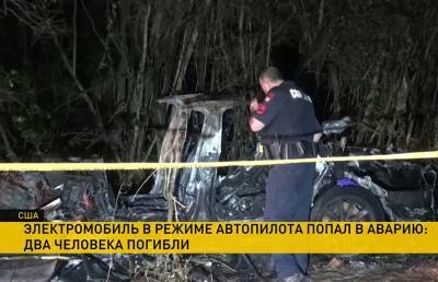 ДТП на электромобиле Tesla: машина врезалась в дерево и загорелось