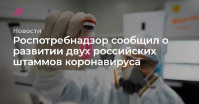 Роспотребнадзор сообщил о развитии двух российских штаммов коронавируса