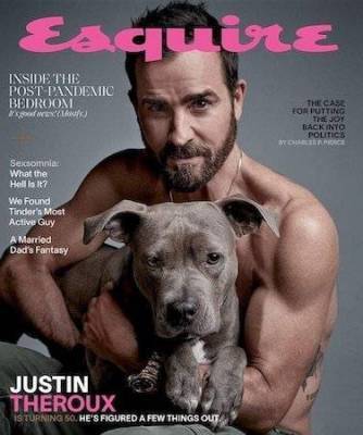 Дженнифер Энистон - Джастин Тер - Джастин Теру появился на обложке журнала со своей любимой собакой: неожиданная фотосессия актера с питбулем - skuke.net - Нью-Йорк