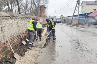 В Липецке начали ремонтировать улицу Тельмана
