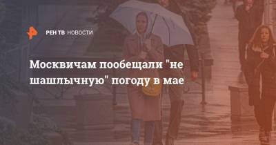 Москвичам пообещали "не шашлычную" погоду в мае