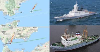 Отряд кораблей Балтийского флота России держит курс в Атлантический океан