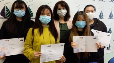 Китайские магистранты БГУ завоевали 5 дипломов на "Тотальном диктанте" по русскому языку