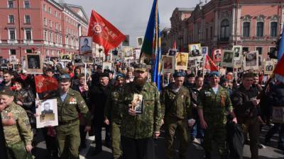 В 2021 году петербуржцы примут участие в шествии "Бессмертного полка" в онлайн-формате