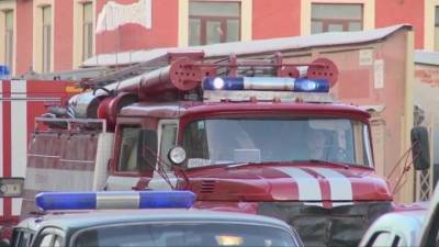 Пожар в квартире Невского района тушат 16 пожарных
