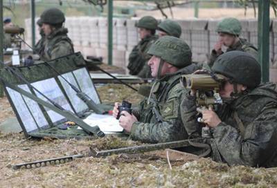 Мотострелки провели совместные учения с артиллеристами в Ленобласти