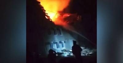 Адское пламя и руины вместо квартир: появилось видео с места взрыва под Нижним Новгородом