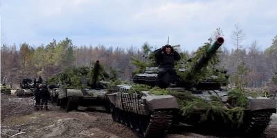 В Луганской области прошли учения танкистов 14 механизированной бригады – ФОТО - ТЕЛЕГРАФ