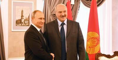 Александр Лукашенко поздравил Владимира Путина с Днем единения народов Беларуси и России