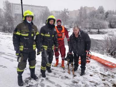 Провалившуюся под лед собаку спасли в ЗелАО