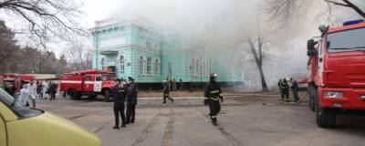 Площадь пожара в кардиоцентре в Благовещенске выросла до 1,6 тыс. кв. м