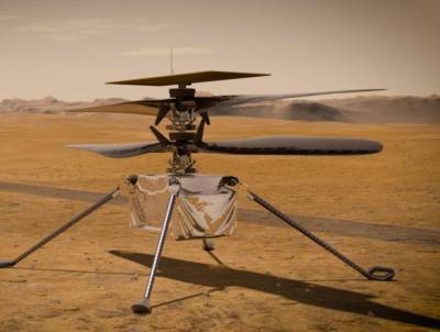 Марс будет исследовать вертолет