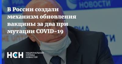 В России создали механизм обновления вакцины за два при мутации COVID-19