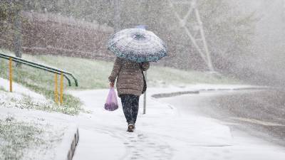 Синоптик не исключила выпадения снега до середины апреля в столице