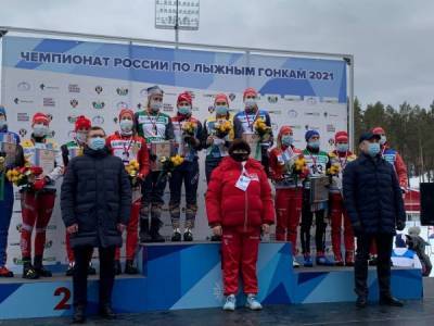 Сборная Тюменской области победила в эстафете чемпионата России по лыжным гонкам