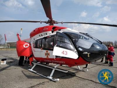 На Львовщину прибыл вертолет для эвакуации больных и раненых