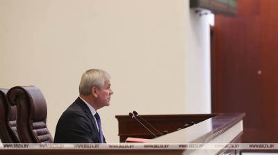 Выступление Андрейченко на открытии пятой сессии Палаты представителей Национального собрания Беларуси седьмого созыва