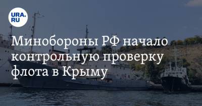 Минобороны РФ начало контрольную проверку флота в Крыму