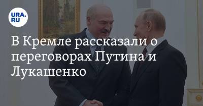 В Кремле рассказали о переговорах Путина и Лукашенко