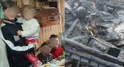 "Дом вспыхнул, как спичка": под Ярославлем в семье с 11 детьми случился пожар