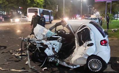 В Ташкенте в результате ДТП погибли два человека, еще один – госпитализирован. Причина – один из водителей гонял по ночному городу