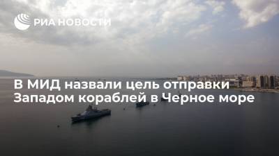 В МИД назвали цель отправки Западом кораблей в Черное море