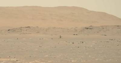 NASA опубликовало видео первого полета вертолета Ingenuity на Марсе (видео)