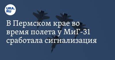 В Пермском крае во время полета у МиГ-31 сработала сигнализация