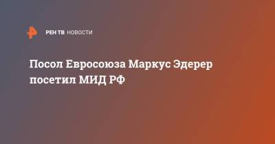 Посол Евросоюза Маркус Эдерер посетил МИД РФ