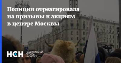 Полиция отреагировала на призывы к акциям в центре Москвы