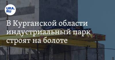 В Курганской области индустриальный парк строят на болоте. Видео