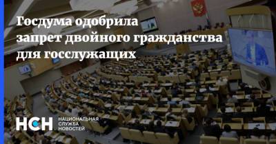 Госдума одобрила запрет двойного гражданства для госслужащих - nsn.fm - Гражданство