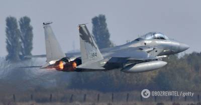 США перебросили в Польшу десятки боевых истребителей F-15 и F-16