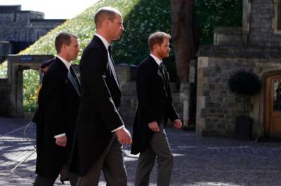 Експерти, які читають по губах, переказали розмову принців Вільяма і Гаррі після похорону принца Філіпа