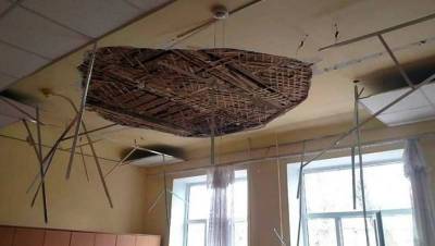 В школе Армавира пострадали трое учеников при обрушении потолка