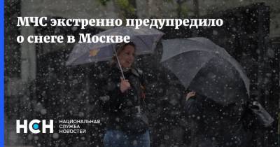 МЧС экстренно предупредило о снеге в Москве