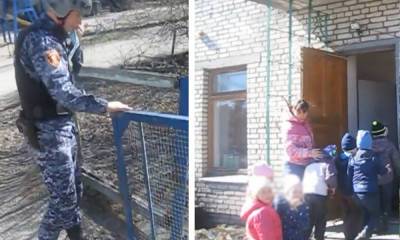 Отряд Росгвардии вызвали к детскому саду в Карелии