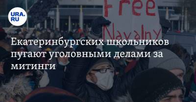 Екатеринбургских школьников пугают уголовными делами за митинги