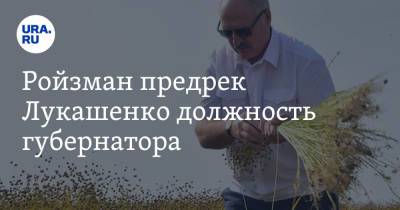 Ройзман предрек Лукашенко должность губернатора. Политологи оценили идею
