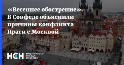 «Весеннее обострение». В Совфеде объяснили причины конфликта Праги с Москвой